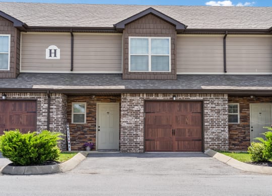 Townhomes with attached garages