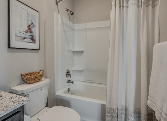 Shower With Built-In Shelving