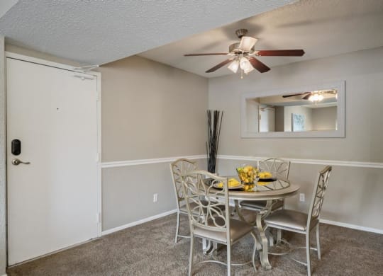 Separate Dining Area With Ceiling Fan & Light