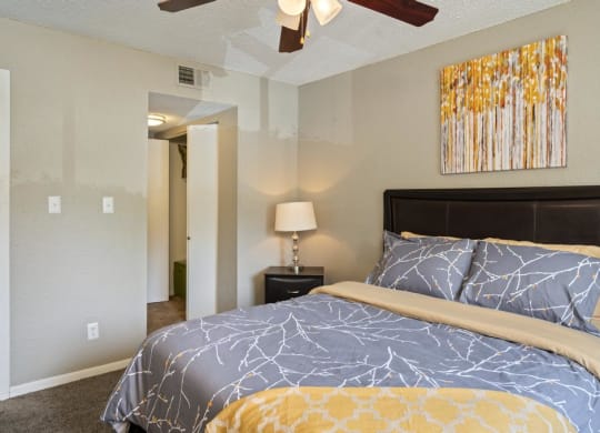 Spacious Bedroom With Plush Carpeting