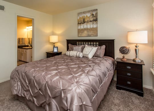 Bedroom With Attached Bathroom