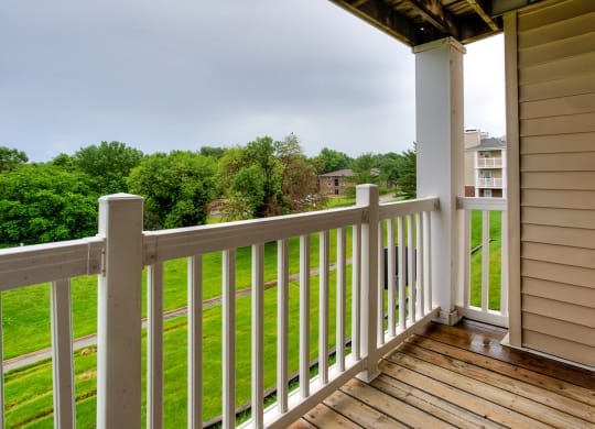Spacious Exterior Balcony