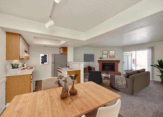 Spacious Living Area with Carpet