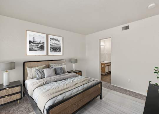Bedroom with Plush Carpeting