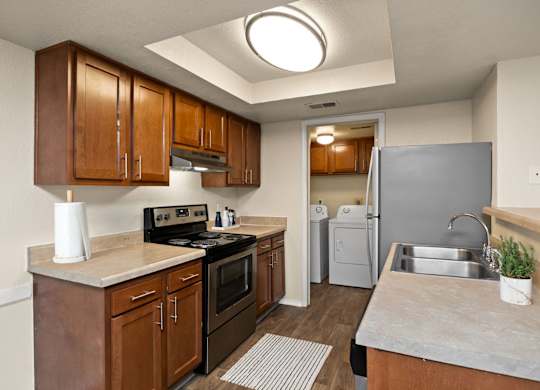 Fully Equipped Kitchen with Stainless Steel Appliances