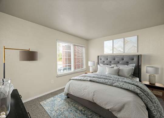 Bedroom with Large Window