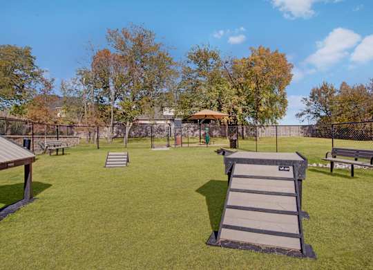 Dog Park with Equipment