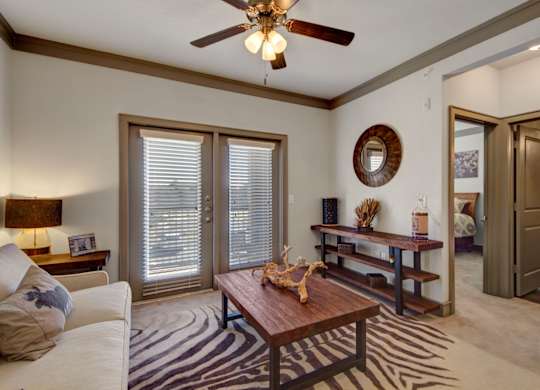 Spacious Living Area with Carpet