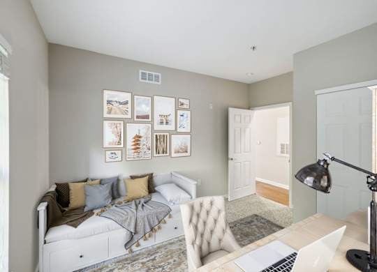 Office with Plush Carpeting