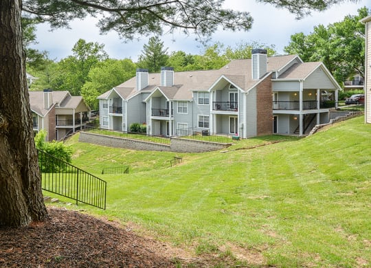 Patio or Balcony with Views Overlooking the Lush Green Lawn