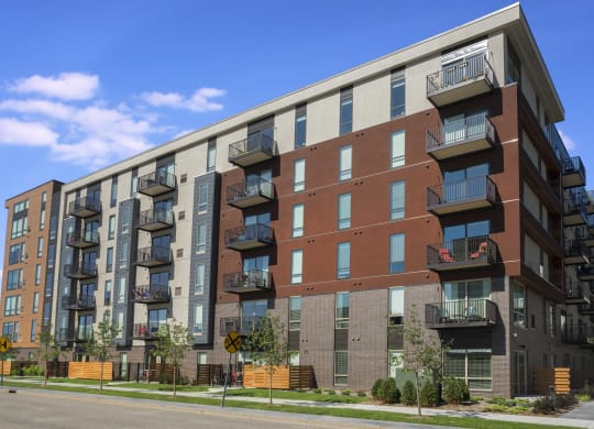 Exterior Of Indigo Apartments With Patios Or Balconies