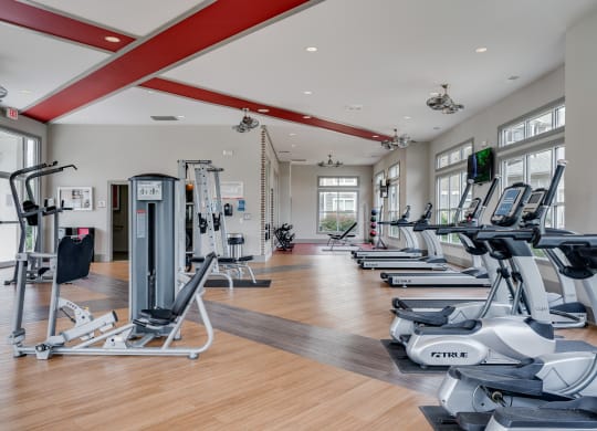 Cardio and Weight Equipment at the Fitness Center