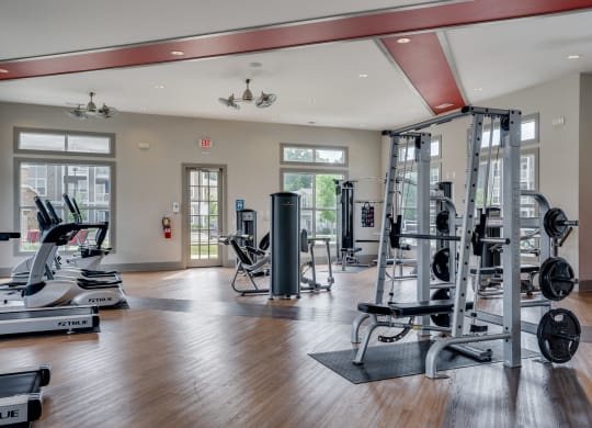 Weight Equipment at the Fitness Center