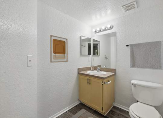 Bathroom with Wood cabinetry
