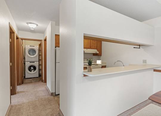 Kitchen with Wood Cabinets