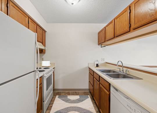 Kitchen with Wood Cabinets