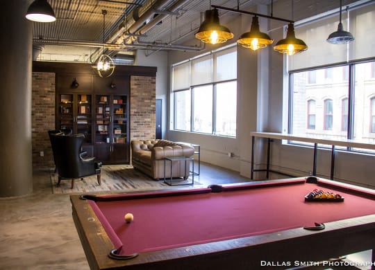 Community Room with Gaming Tables