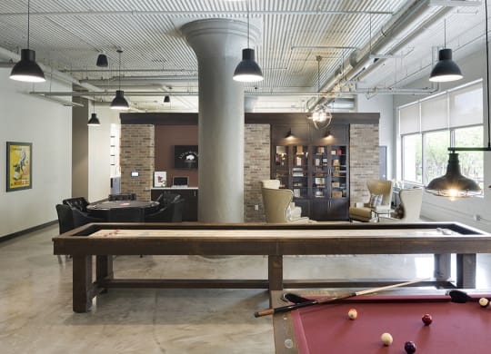 Community Room with Gaming Tables