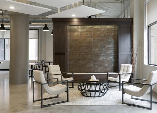 Community Room with Water Wall