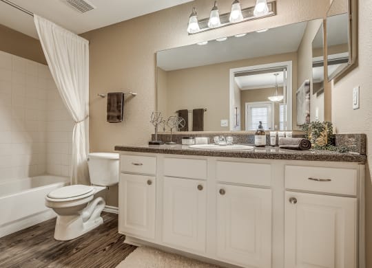 Bathroom with White Cabinets