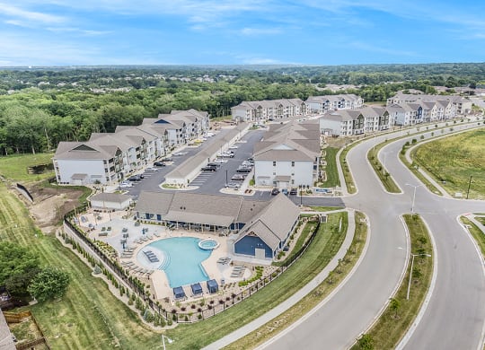 Aerial View Of The Element Apartment Community