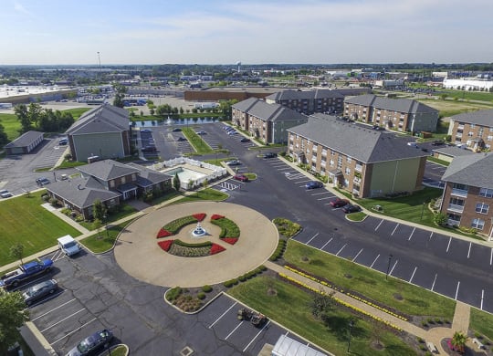 Ariel View of the Towne Park Apartment Community