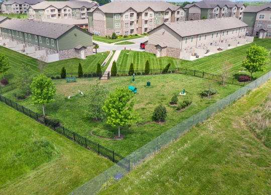 Aerial View of Dog Park
