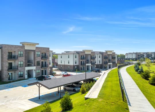 Exterior of The Solstice with Carports