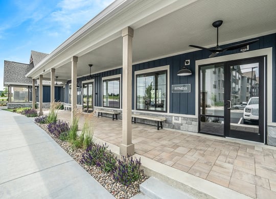 Exterior Of The Fitness Center Entrance