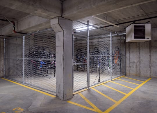 Bike Storage In The Garage Area