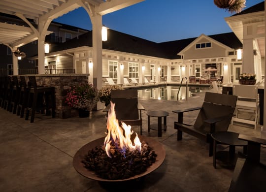 Poolside Firepit