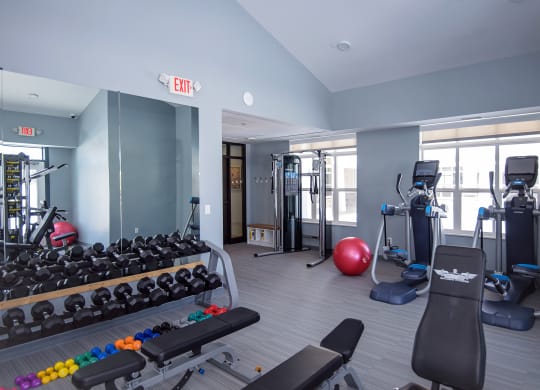 Free Weights, Cardio and Strength Training Equipment at the Fitness Center