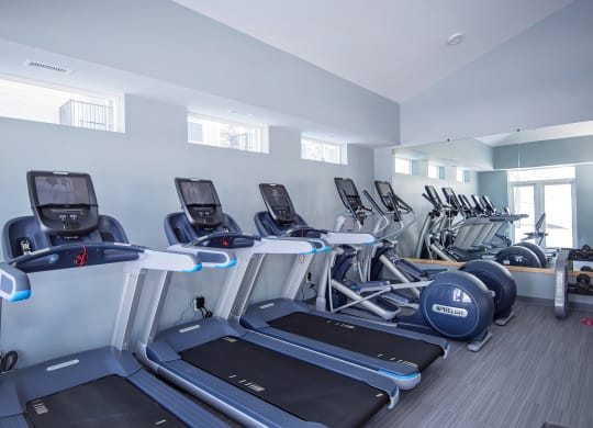 Cardio Equipment at the Fitness Center