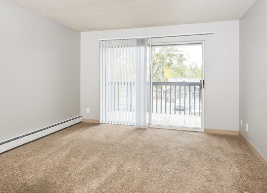 Spacious Living Area with Plush Carpeting