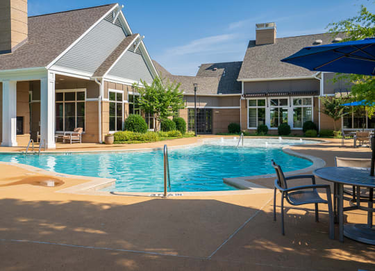 Large Pool Sundeck with Outdoor Furniture