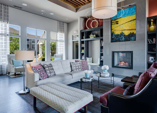 Clubhouse Lounge with Fireplace