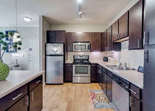 Large Kitchen with Stainless Steel Appliances
