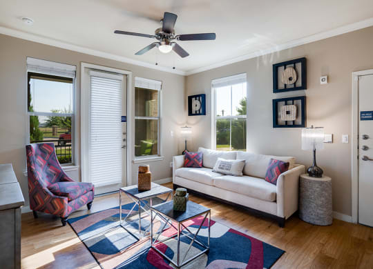 Large Living Room with Multiple Windows