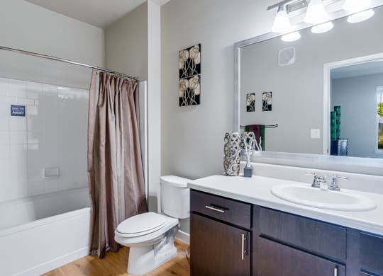 Spacious Bathroom with Large Bathroom Countertop