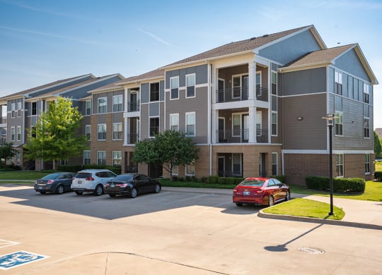 Parking Spaces in Front of an Encore Memorial Apartment Building