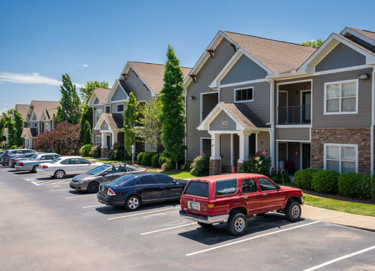 Parking Spaces in Front of Apartment Buildings at The Falls at 109