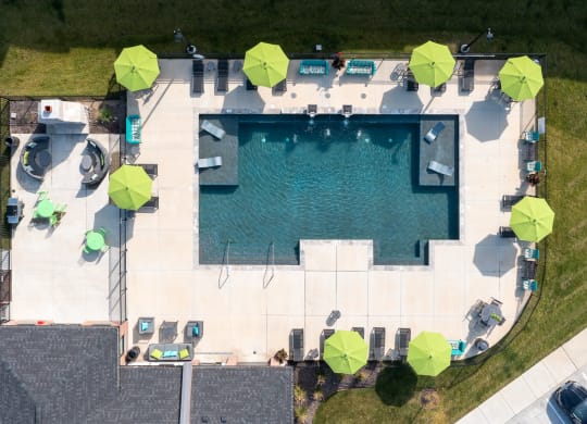 Aerial View Of The Pool & Sundeck