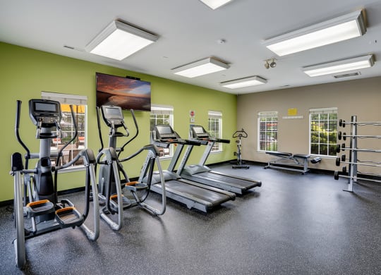 Cardio Equipment at the Fitness Center