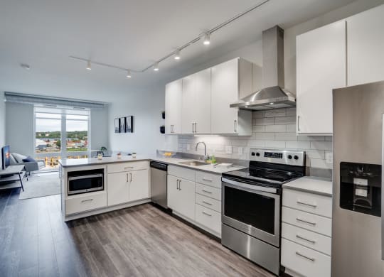 Luxury Kitchen with Recessed Lighting