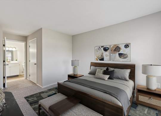 Bedroom with Bathroom Access