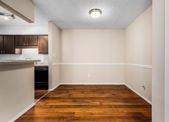 Separate Dining Room Area With Crown Molding