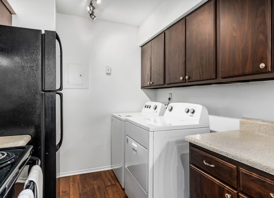 Kitchen With Washer & Dryer