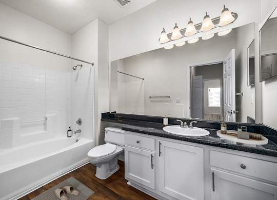 Bathroom with White Cabinets