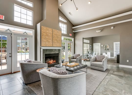 Clubhouse Lounge With Vaulted Ceilings