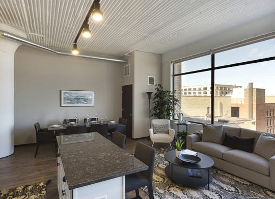 Open Concept Living with Large Windows
